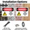 Signmission Fire Pump Room Authorized Danger Sign, Plastic, 14in W x 10in L, 2PK OS-2PACK-DS-P-1014-L-1920 - alternate 2